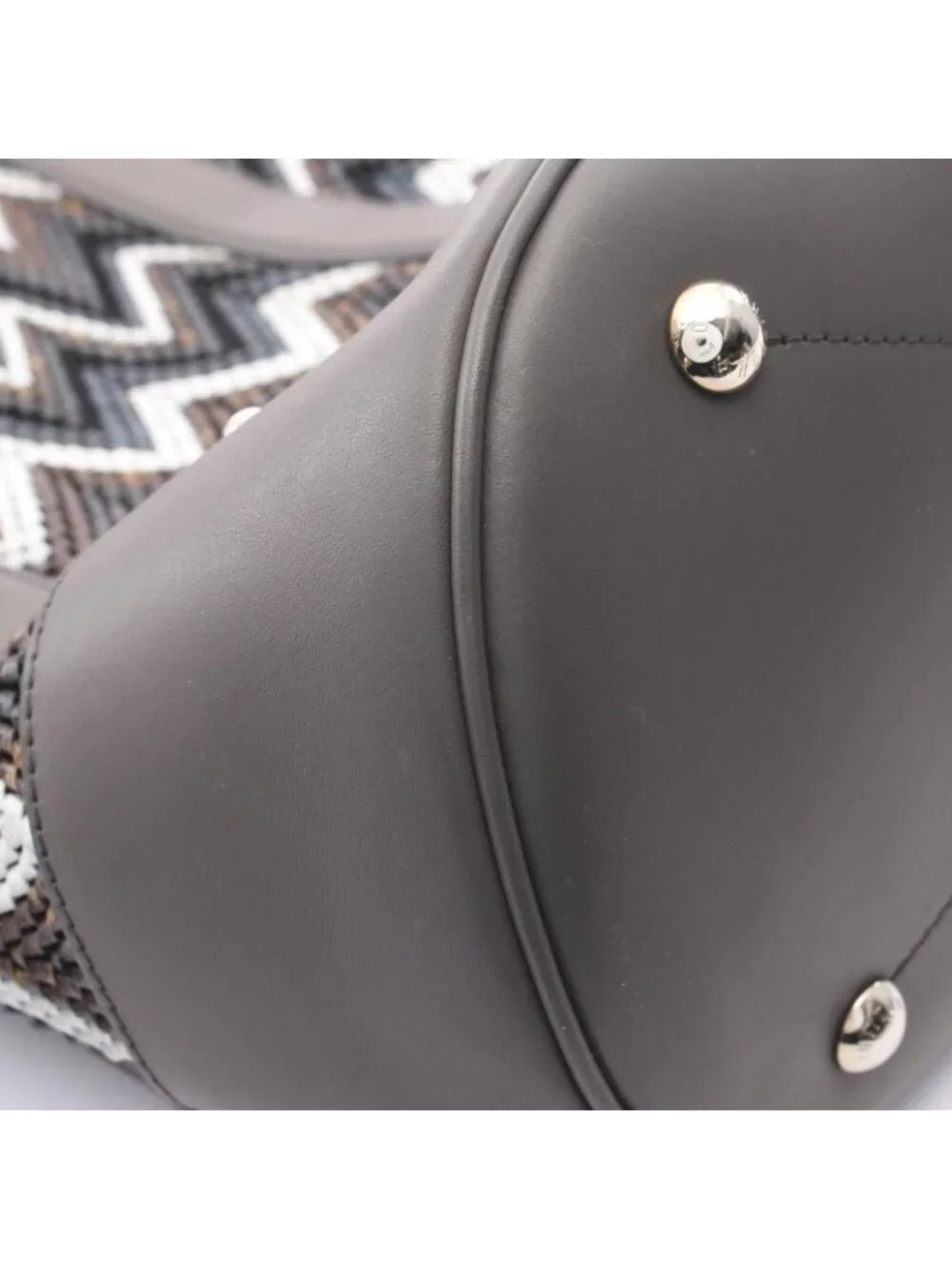 Louis Vuitton Backpack Charcoal Gray Multi Leather Randonnee GM